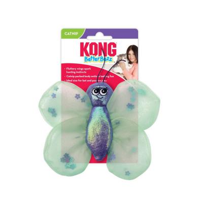 KONG Better Buzz Butterfly Catnip Cat Toy Purple/Green