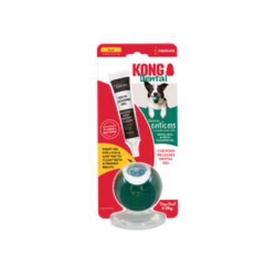 KONG Dental Ball w/Tropiclean Enticer Teeth Cleaning Gel