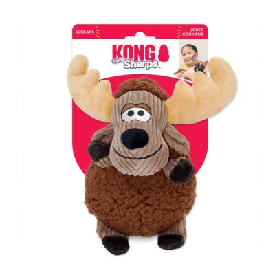 KONG Sherps Floofs Moose Plush SqueakDog Toy MD