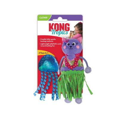 KONG Tropics Hula Cat & Jelley Fish Cat Toy 2 Pack