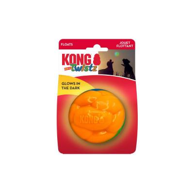 KONG Twistz High Viz Ball Dog Toy Assorted LG