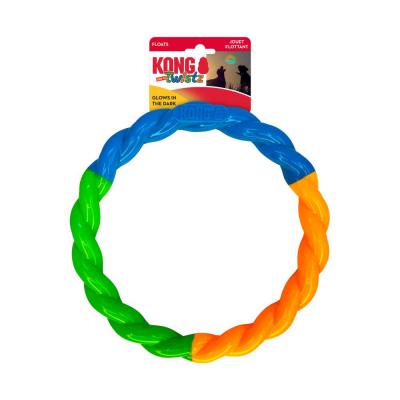 KONG Twistz High Viz Ring Dog Toy Assorted LG