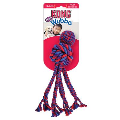 KONG Wubba Weaves with Rope Dog Toy Large