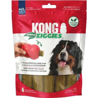 KONG Ziggies Enhanced Plant Based Dog Treats MD/LG 8 oz.