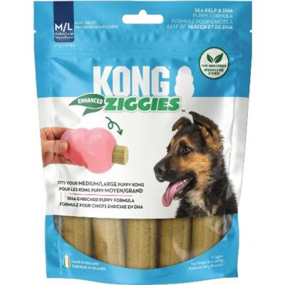 KONG Ziggies Enhanced Plant Based Puppy Treats MD/LG 8 oz.