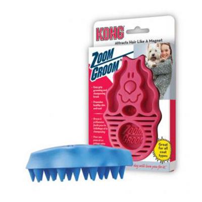 KONG Zoomgroom Rubber Dog Brush