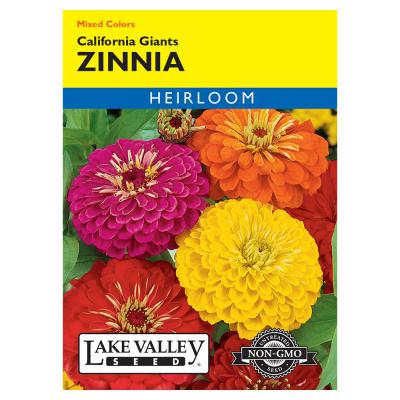 Lake Valley Seed Zinnia California Giants