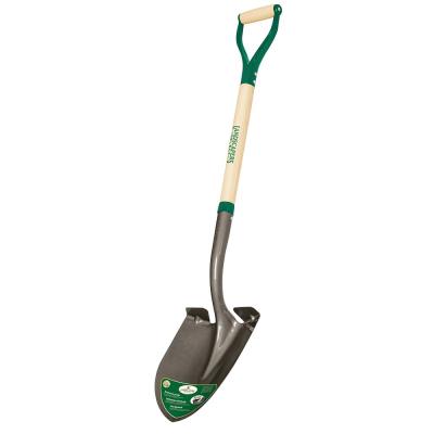 Landscapers Select 34593 Digging Shovel Steel Blade Steel Handle D Shaped Handle 30 in. L Handle