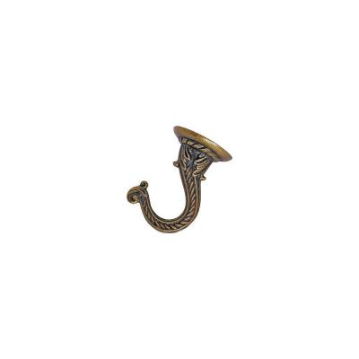 Landscapers Select GB0073L Ceiling Hook 2.5 in. L Zinc Alloy Antique Brass Wall Mount Mounting