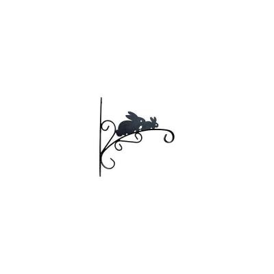 Landscapers Select GF 3055 Plant Bracket 11 in. L 11.8 in. H Steel Matte Black Wall Mounting