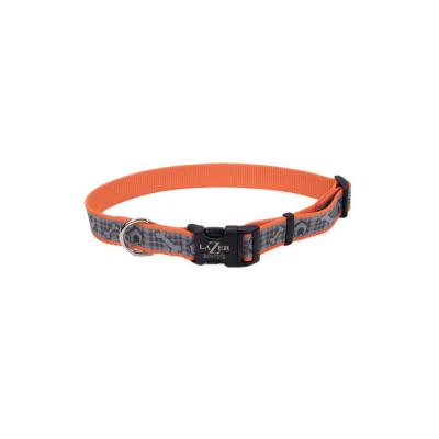 Lazer Brite Reflective Adjustable Dog Collar Orange 5/8 in. X 12 18 in.