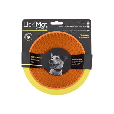 LickiMat Wobble Dog Lick Bowl Orange