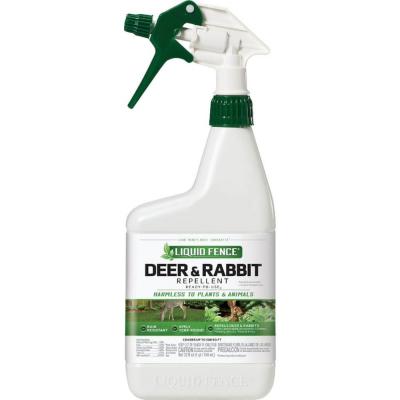 Liquid Fence Deer & Rabbit Repellent RTU 1 qt