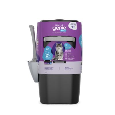 Litter Genie Plus Cat Litter Pail Disposal System Black