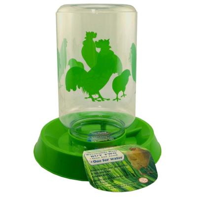 Lixit Chicken Feeder Clear Green 128 oz.