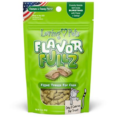 Loving Pets Flavorfullz Filled Cat Treats Chicken & Catnip 3 oz.