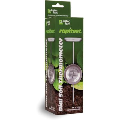 Luster Leaf Rapitest Dial Soil Thermometer Stainless Steel