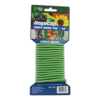 Luster Leaf Rapiclip Light Duty Soft Wire Tie 16 ft. Green