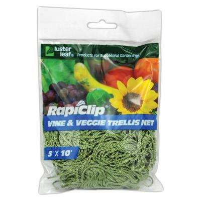 Luster Leaf Rapiclip Vine & Veggie Trellis Net 5 x 10 ft. Green