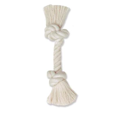 Mammoth 100% Cotton Rope Bone White 6 in. Mini