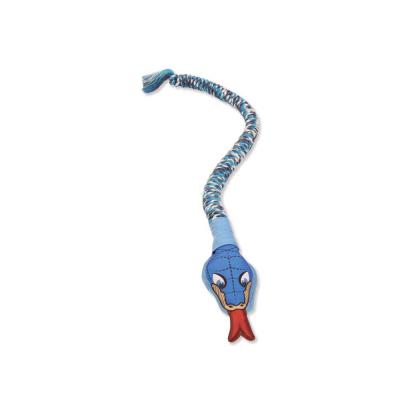 Mammoth SnakeBiter Dog Toy With Squeaky Head Assorted 28 in. SM