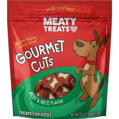 Meaty Treats Gourmet Cuts Beef & Rice Flavor 25 oz.