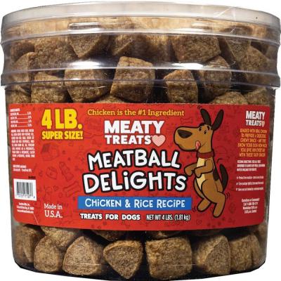 Meaty Treats Meatball Delights Chicken/Rice 4 lb.