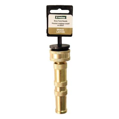 Melnor Brass Twist Nozzle Brass 4 in.