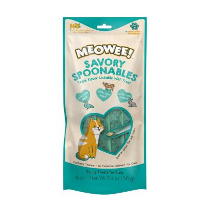 Meowee! Savory Spoonables Cat Treats Duck Beef & Rabbit 1.9 oz.