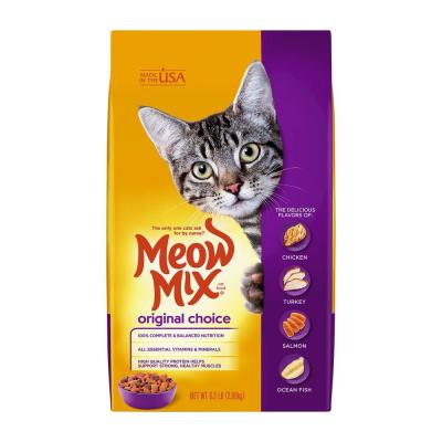 Meow-Mix Original Choice Dry Cat Food Chicken Turkey Salmon & Ocean Fish 6.3 lb.