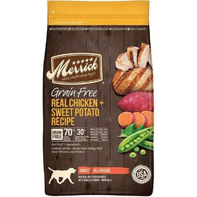 Merrick Grain Free Chicken & Sweet Potato Recipe Dry Dog Food 4 lbs.