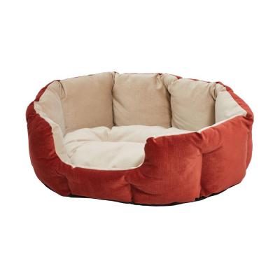 Midwest QuietTime Deluxe Tulip Dog Bed Russet M