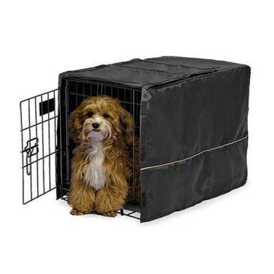 Midwest Quiet Time Pet Crate Cover Black 23 in. x 13.5 in. x 15 in.