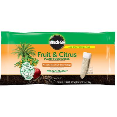 Miracle Gro Fruit & Citrus Plant Food Spikes 12 Pack