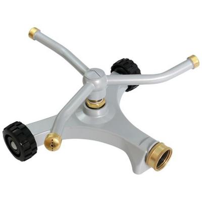 Landscapers Select 3-Arm Sprinkler With 2 Wheel Metal Base