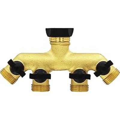 Landscapers Select Brass Manifold Tap Connector 4-Way