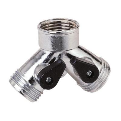 Landscapers Select Metal 2-Way Zinc Hose Connector