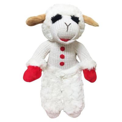 Multipet Lamb Chop Standing Plush Toy White 13 in.