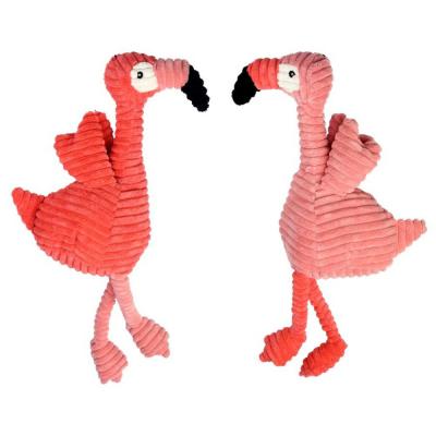 Multipet Pet Envy Corduroy Flamingos Dog Toy