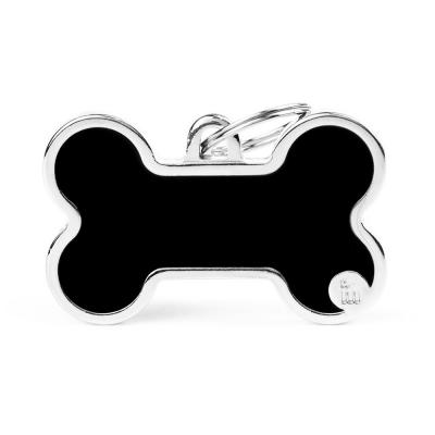 MyFamily Basic Handmade XL Black Bone ID Tag