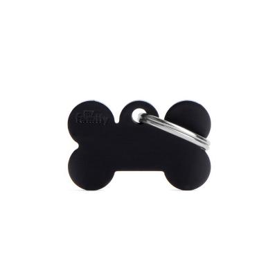 MyFamily Basic Small Aluminum Black Bone ID Tag