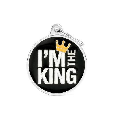 MyFamily Charms Big "I'm The King" ID Tag