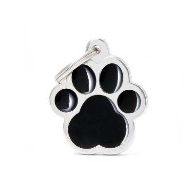 MyFamily Classic Big Black Paw ID Tag