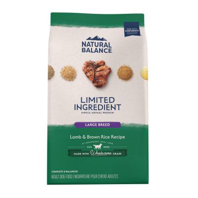 Natural Balance Pet Foods Limited Ingredient Large Breed Bites Dry Dog Food Lamb & Brown Rice 26 lb.