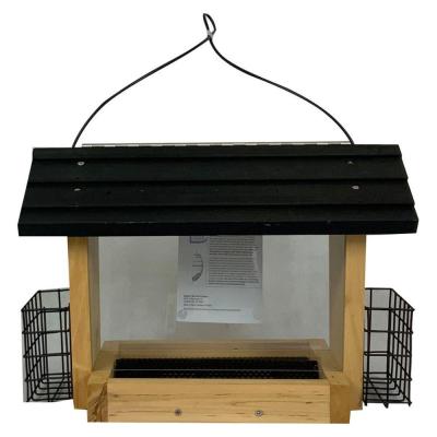 Nature's Way Hopper Feeder w/Suet Cages Cedar 6 qt.