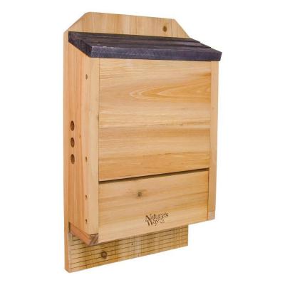 Nature's Way Triple Chamber Bat House Cedar 20.5 x 12 x 5 in.