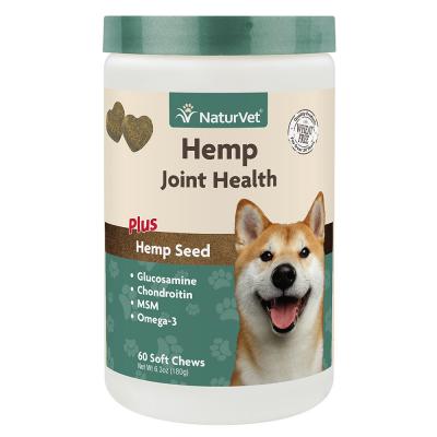 NaturVet Hemp Joint Health Plus Hemp Seed 60 Soft Chews