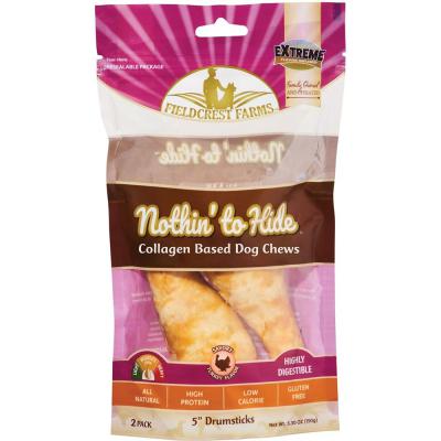 Nothin' To Hide 5 in. Drumsticks Savory Turkey 2 Pack 5.3 oz.