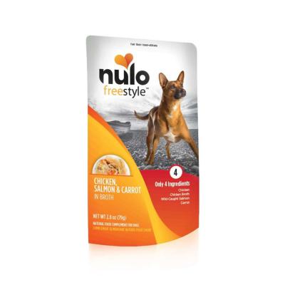 Nulo FreeStyle Dog Grain-Free Chicken, Salmon & Carrots In Broth 2.8 oz.