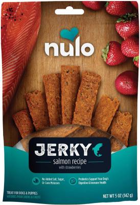 Nulo FreeStyle Jerky Strips Grain-Free Salmon With Strawberry Recipe 5 oz.